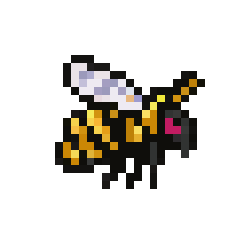 Wabe-Pixel-Biene